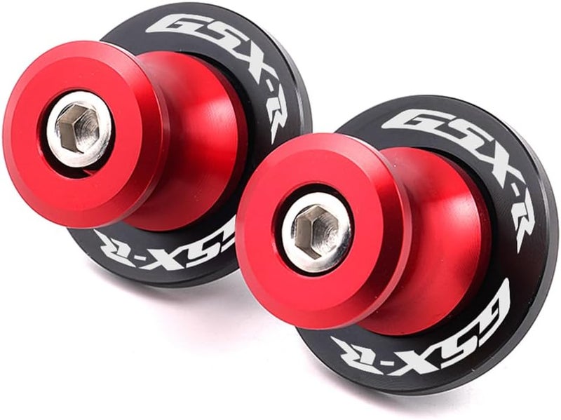 FREAXLL 2pcs M8*1.5 Motorcycle Swing Arm Sliders Spools 8mm for Suzuki GSXR 600 750 1992-2024 GSX-R 1000 2001-2024 GSXS 600 750 1000 GSX-8R GSX-8S 2023-BRed - Image 3